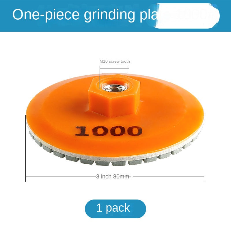 Integrated grinding disc, used for edge grinding of rock plates, marble and stone, and trimming the corners of tiles