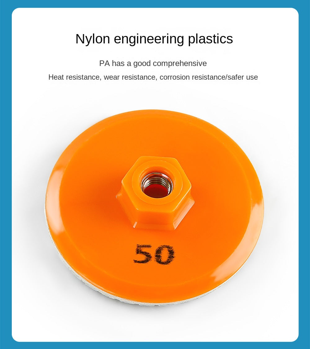 Integrated grinding disc, used for edge grinding of rock plates, marble and stone, and trimming the corners of tiles