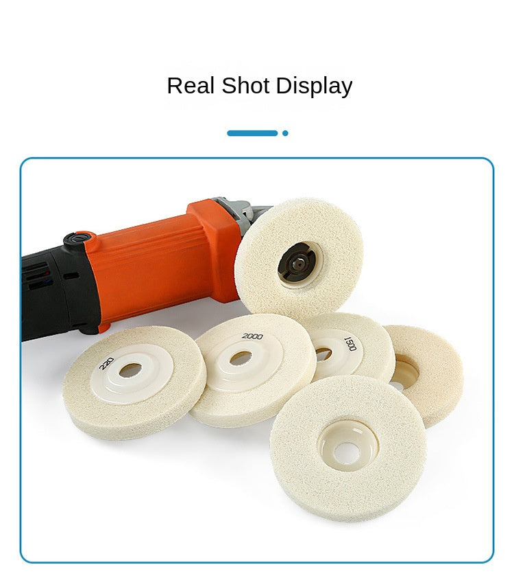 Angle Grinder Sponge Polishing Wheel, Nylon Fiber Grinding and Polishing Disc