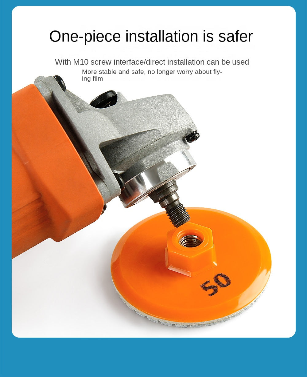 Integrated grinding disc, used for edge grinding of rock plates, marble and stone, and trimming the corners of tiles