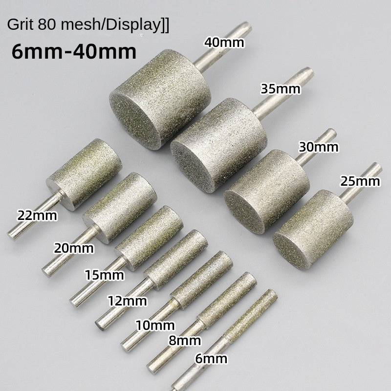 Diamond grinding heads cylindrical grinding for grinding polishing peeling jade, jadeite gemstones