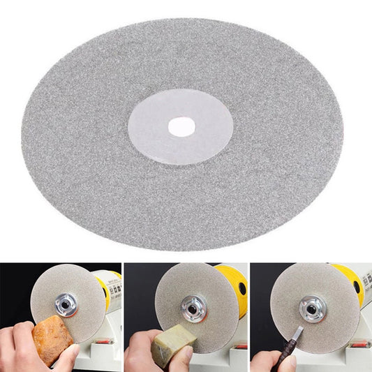 4 Inch Diamond Sanding Grinding Disc Diamond Coated Flat Lap Disk Polishing Discs Abrasive Wheel  for Gemstone Ceramics Stone Glass Crystals