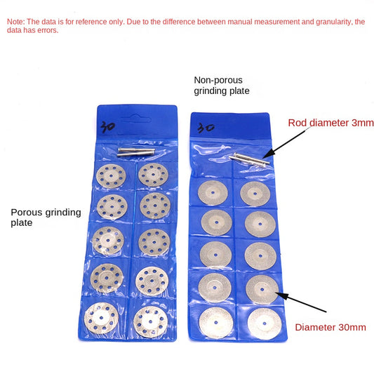 16-60mm Diamond Cutting Blades - Ultra-thin diamond saw blades for gems, jade, and glass (10 pieces/pack)