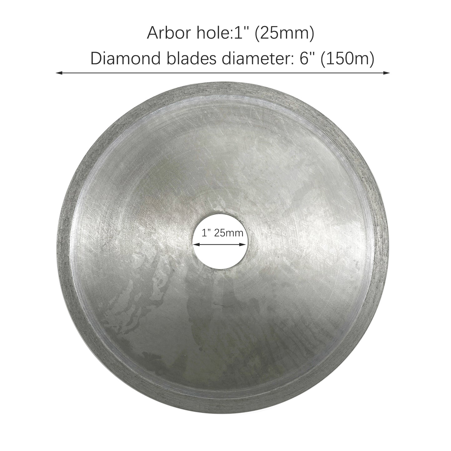 Diamond Lapidary Blades Stone Cutting Saw Blade Super-Thin 0.4mm,6×1"Arbor Trim Rock Jewelry Tools for Gem Stone