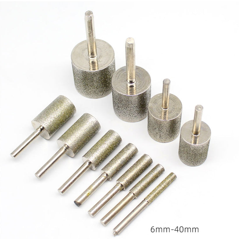 Diamond grinding heads cylindrical grinding for grinding polishing peeling jade, jadeite gemstones