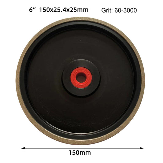 150mm Diamond Electroplated Parallel Grinding Wheel,6×1 inches Grit 60-3000,Diamond Grinding Wheel Grinding Wheel