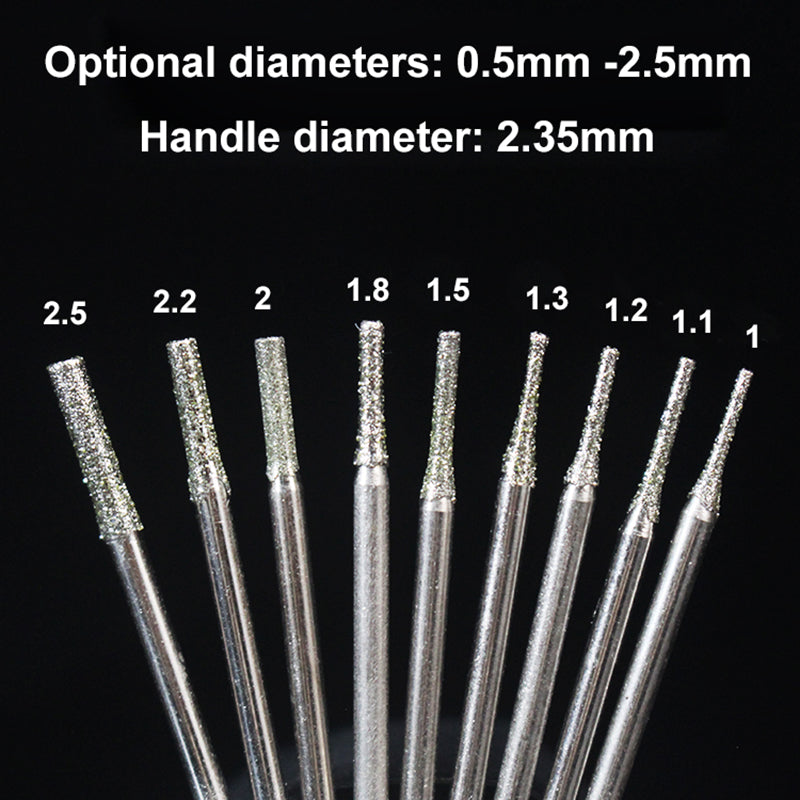 Diamond Drill Bits & Piercing Tools - Carving Accessories for Jade Gemstones Agate Amber