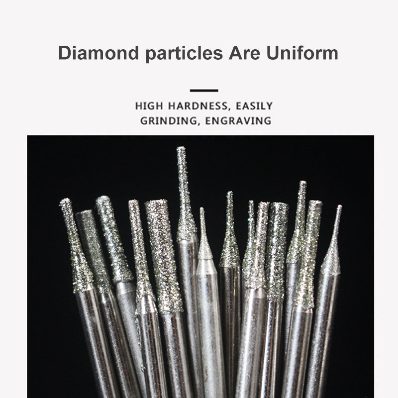 Diamond Drill Bits & Piercing Tools - Carving Accessories for Jade Gemstones Agate Amber