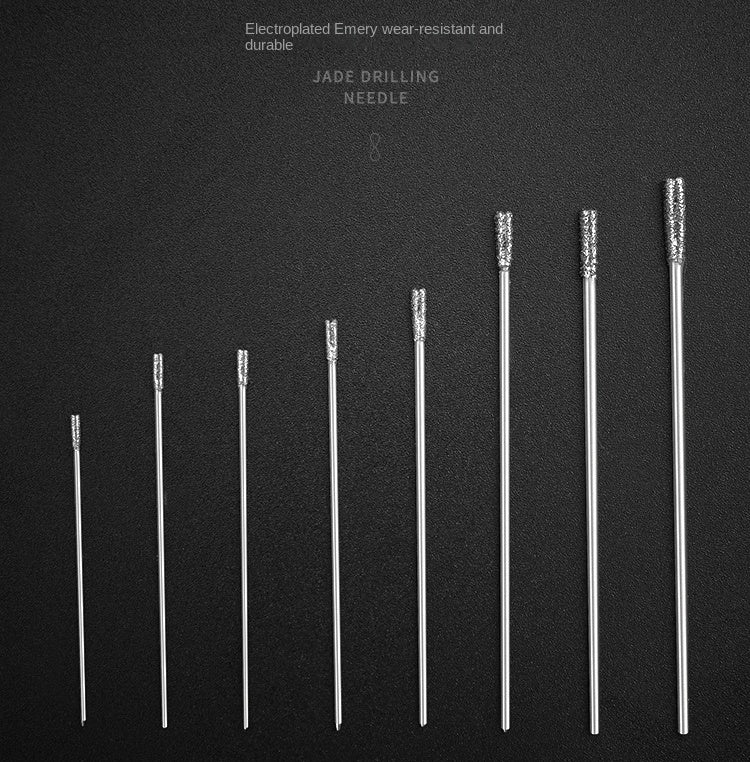 Diamond Drill Bits - Hole Drilling Tools for Gemstones Jade Agate Crystal Jadeite Ceramic Tiles