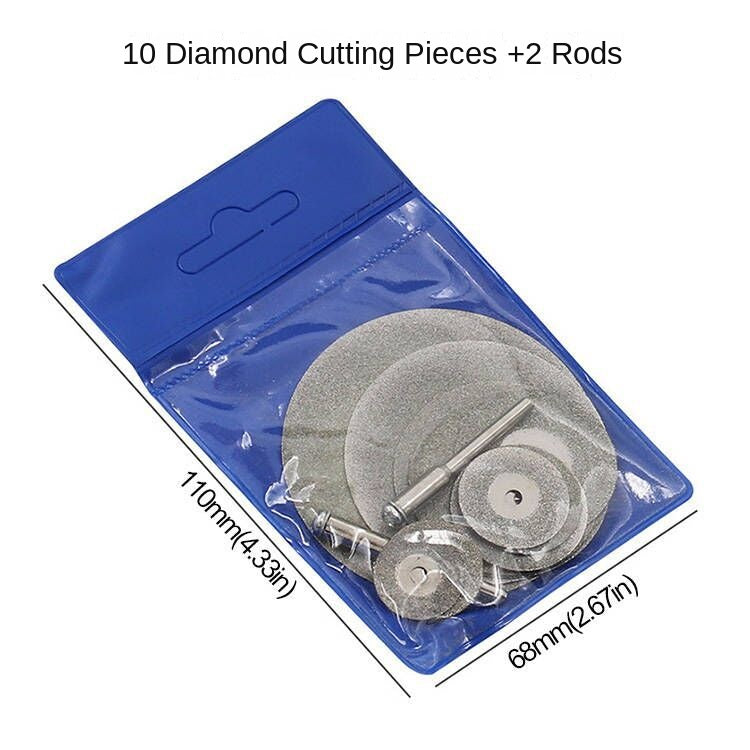 10 Pcs Diamond Cutting Saw Blade Set, 16-60mm diamond cutting disc