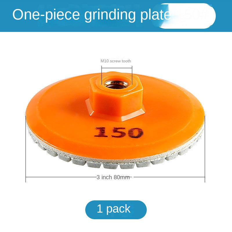 Integrated grinding disc, used for edge grinding of rock plates, marble and stone, and trimming the corners of tiles