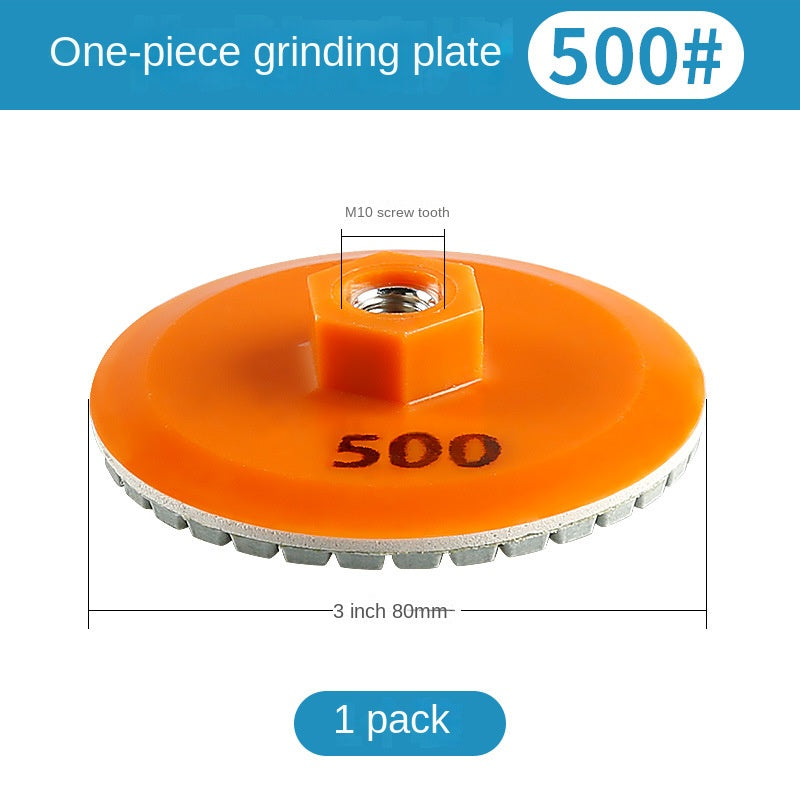 Integrated grinding disc, used for edge grinding of rock plates, marble and stone, and trimming the corners of tiles