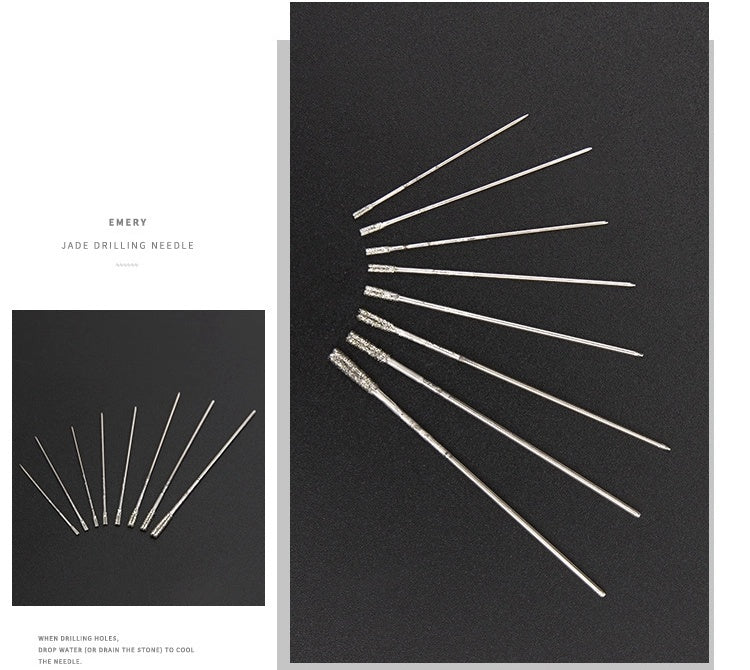 Diamond Drill Bits - Hole Drilling Tools for Gemstones Jade Agate Crystal Jadeite Ceramic Tiles
