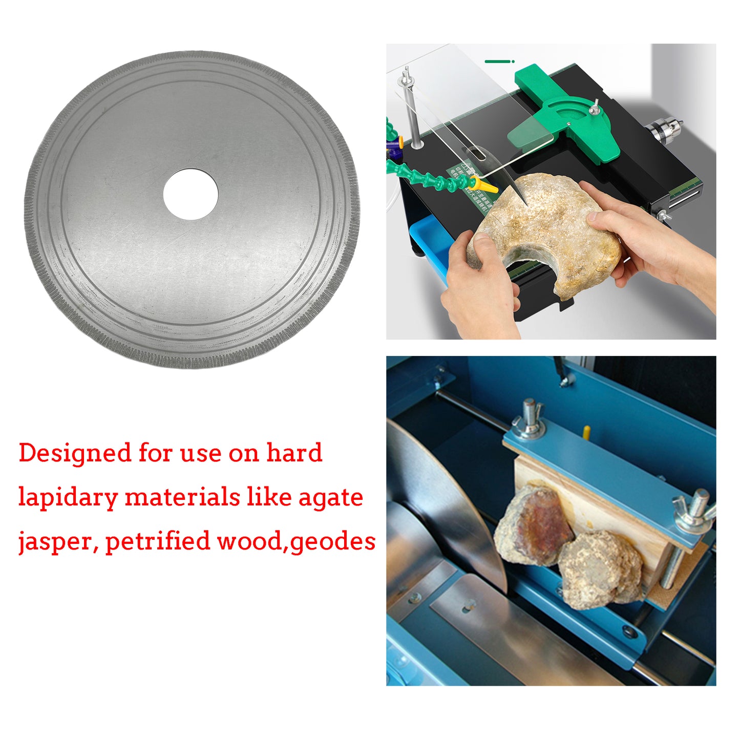 Diamond Saws Blade Lapidary Blades Thin Rock Gemstone Cutting Saw Jewelry Tools 6 Inch