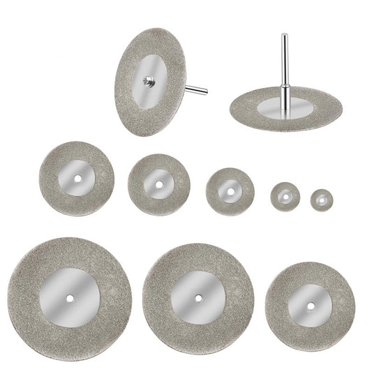10 Pcs Diamond Cutting Saw Blade Set, 16-60mm diamond cutting disc