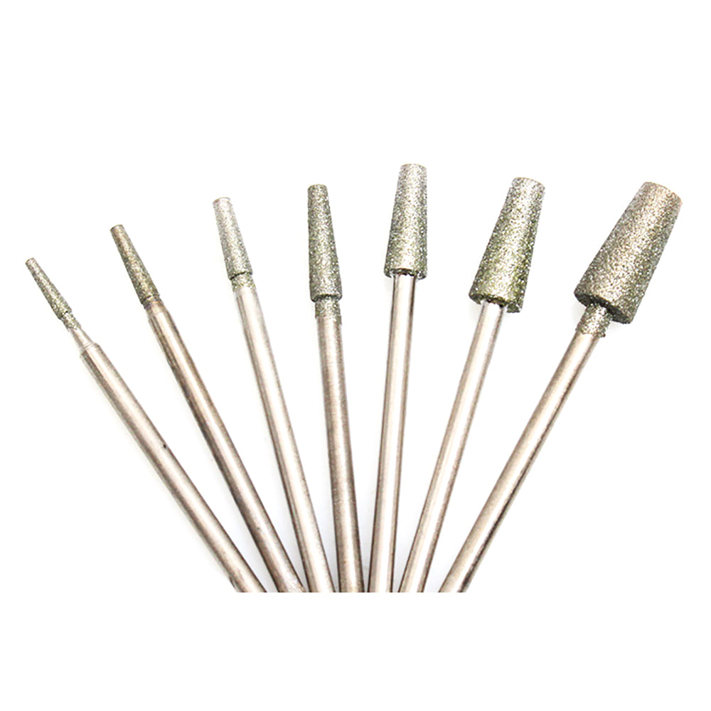 7Pcs/Set Diamond Grinding Carving Needles Gem Stone carving tools for Gemstones Jade Ceramics Glass Metals
