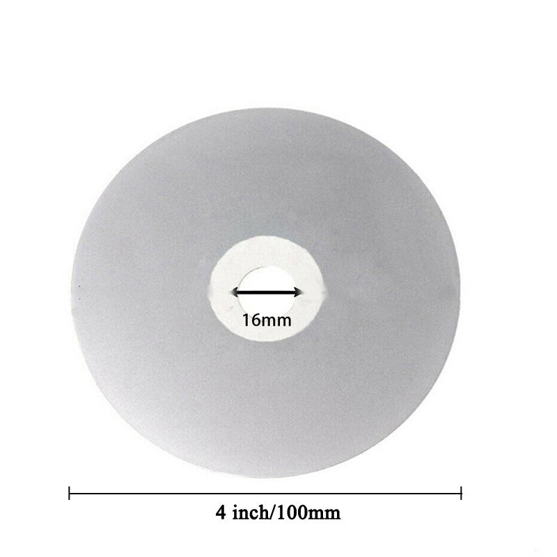 4 Inch Diamond Sanding Grinding Disc Diamond Coated Flat Lap Disk Polishing Discs Abrasive Wheel  for Gemstone Ceramics Stone Glass Crystals