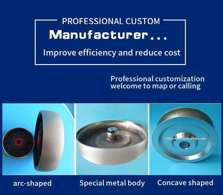 6 Inch Electroplated Diamond Grinding Wheels Grit 60-2000 (1 Pcs)