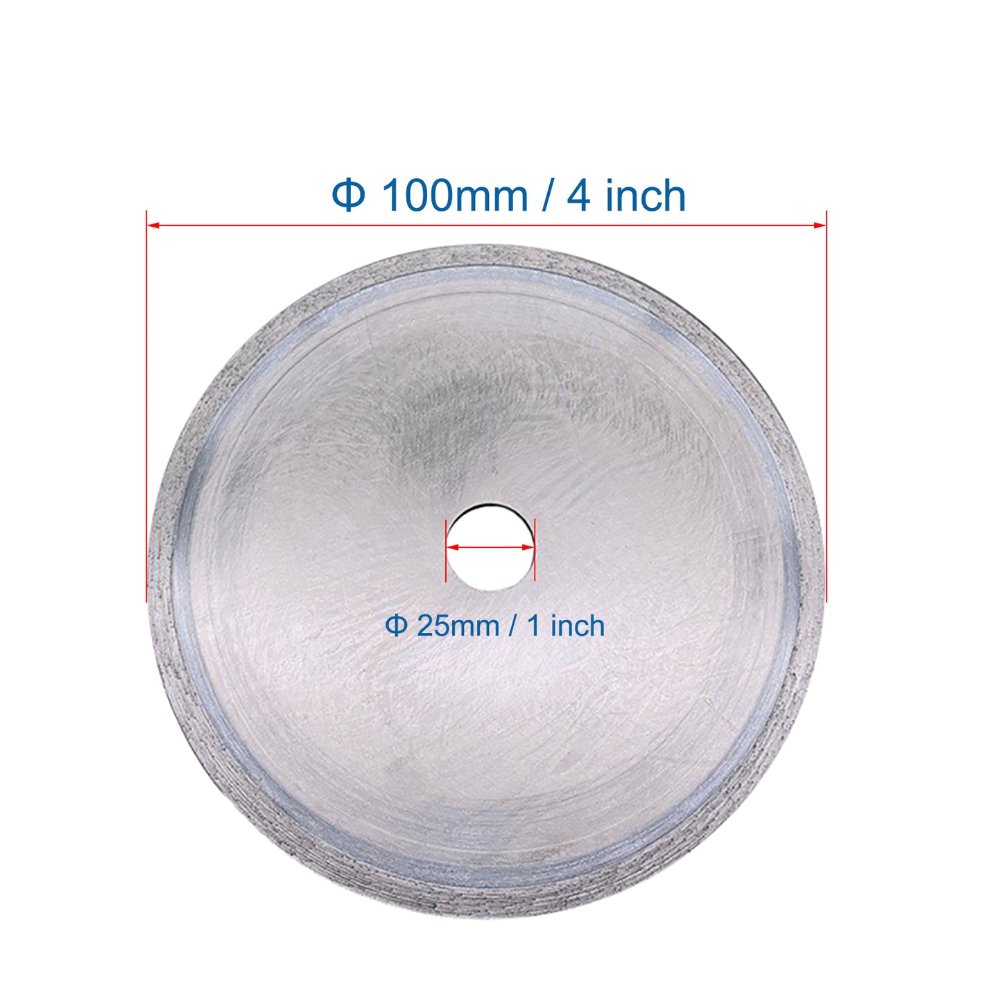 4 Inch Diamond Cutting Saw Blade Lapidary Toothless Saw Blade for Gemstone Jade Jadeite Crystals Stone