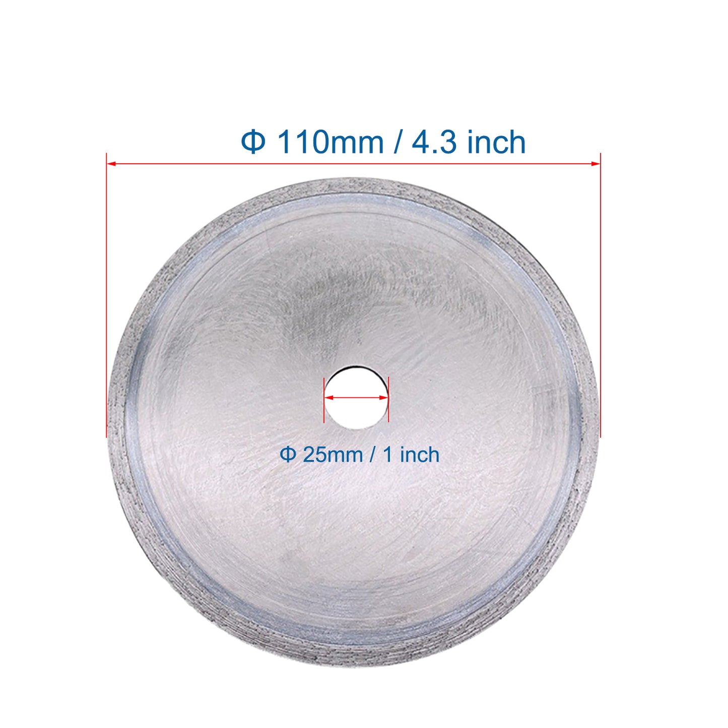 110mm Diamond Cutting Saw Blade Lapidary Toothless Saw Blade for Gemstone Jade Jadeite Crystals Stone