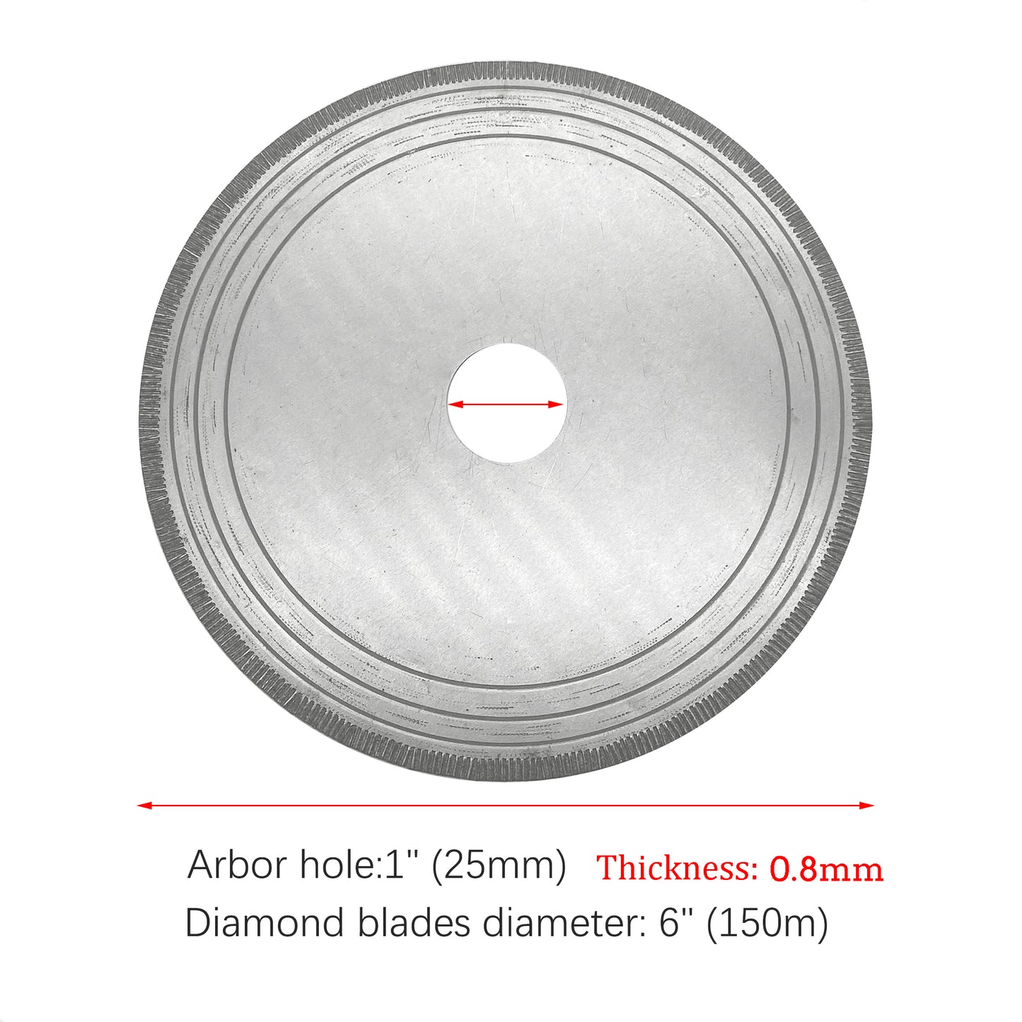 Diamond Saws Blade Lapidary Blades Thin Rock Gemstone Cutting Saw Jewelry Tools 6 Inch