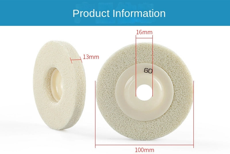 Angle Grinder Sponge Polishing Wheel, Nylon Fiber Grinding and Polishing Disc