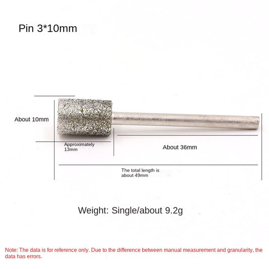 10 Pcs Diamond Punching Needle Grinding Stone Carving Tools for Gemstones Jade Amber Jade Agate