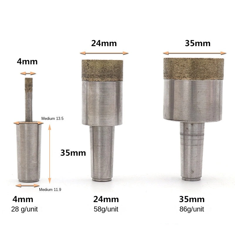 Diamond Sintered Drill Bits for Drilling Holes in Floor Tiles Marble Jade Glass  4-60mm