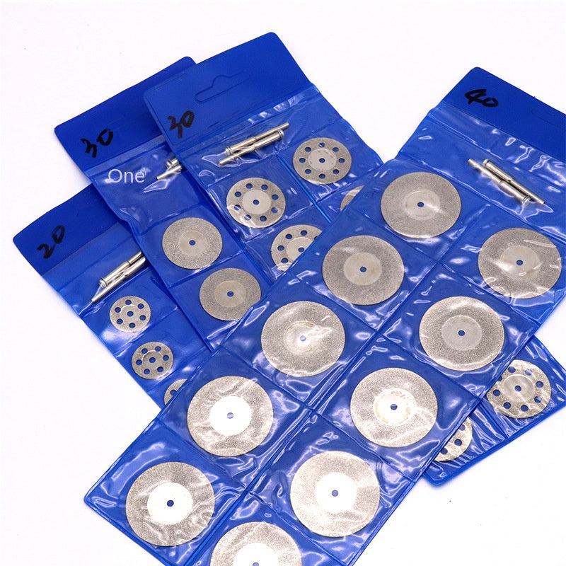 16-60mm Diamond Cutting Blades - Ultra-thin diamond saw blades for gems, jade, and glass (10 pieces/pack)