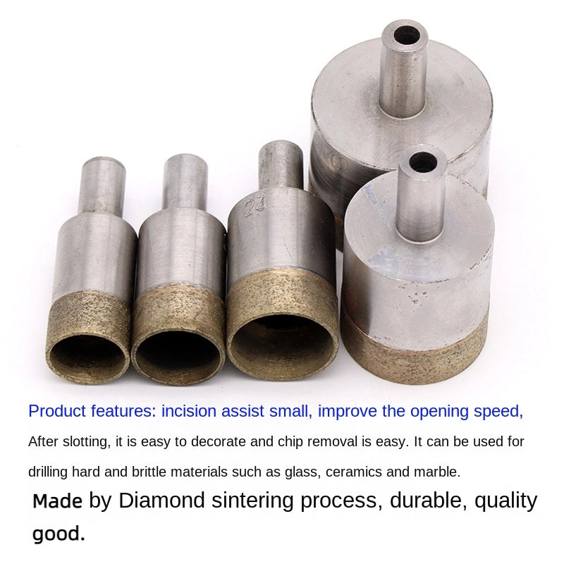 Sintered Diamond Drill Bits,Diamond Holesaw for Drilling Holes in Glass Ceramics Jade Gemstone   Stone