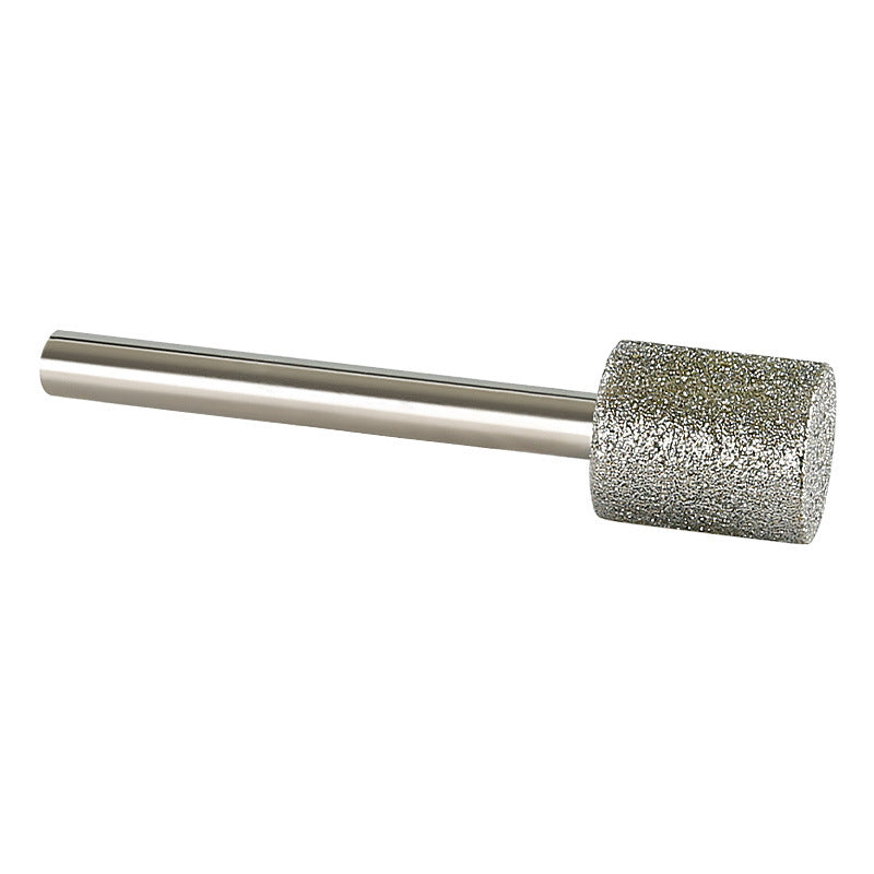 Electroplated emery grinding head, cylindrical stone carving tool