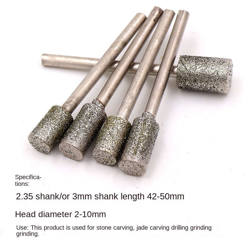 10 Pcs Diamond Punching Needle Grinding Stone Carving Tools for Gemstones Jade Amber Jade Agate