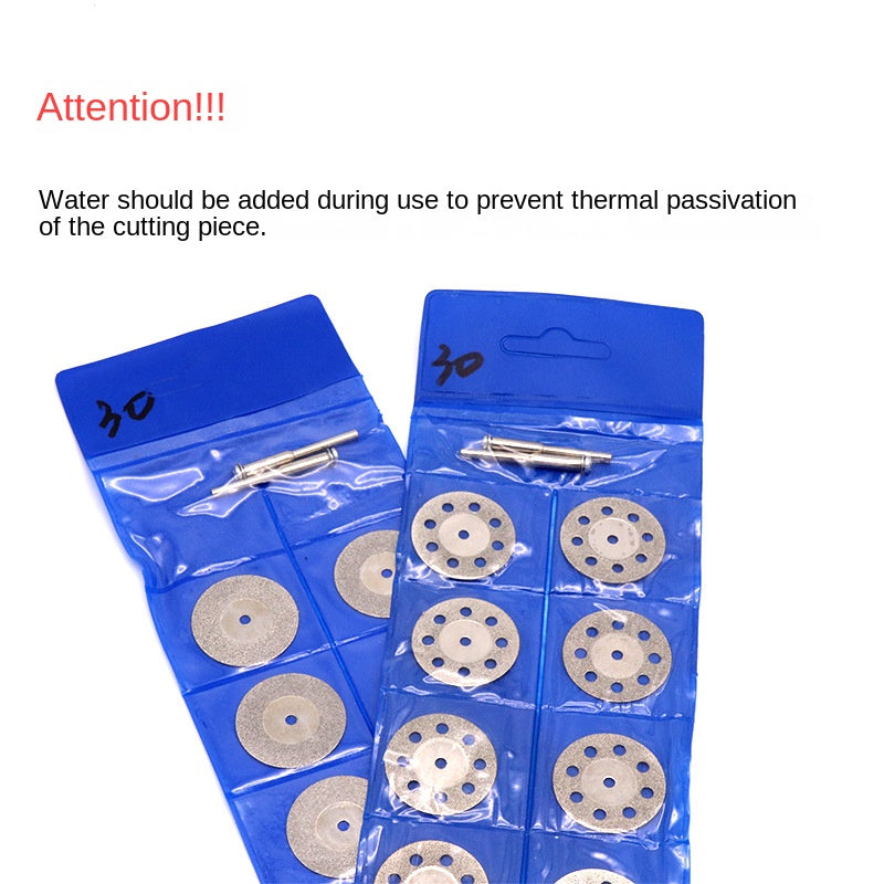 16-60mm Diamond Cutting Blades - Ultra-thin diamond saw blades for gems, jade, and glass (10 pieces/pack)