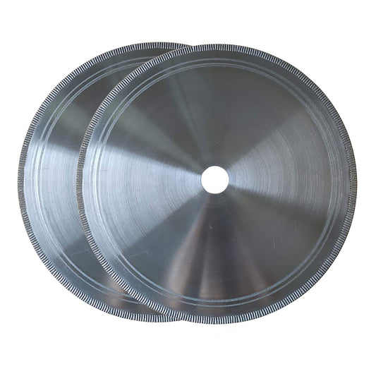 2Pcs Diamond Saws Blade Lapidary Blades 8" × 1" Arbor Thin Gemstone Cutting Saw Jewelry Tools