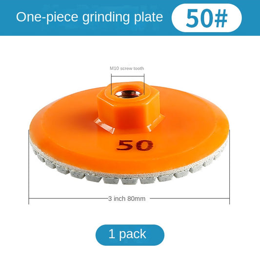 Integrated grinding disc, used for edge grinding of rock plates, marble and stone, and trimming the corners of tiles