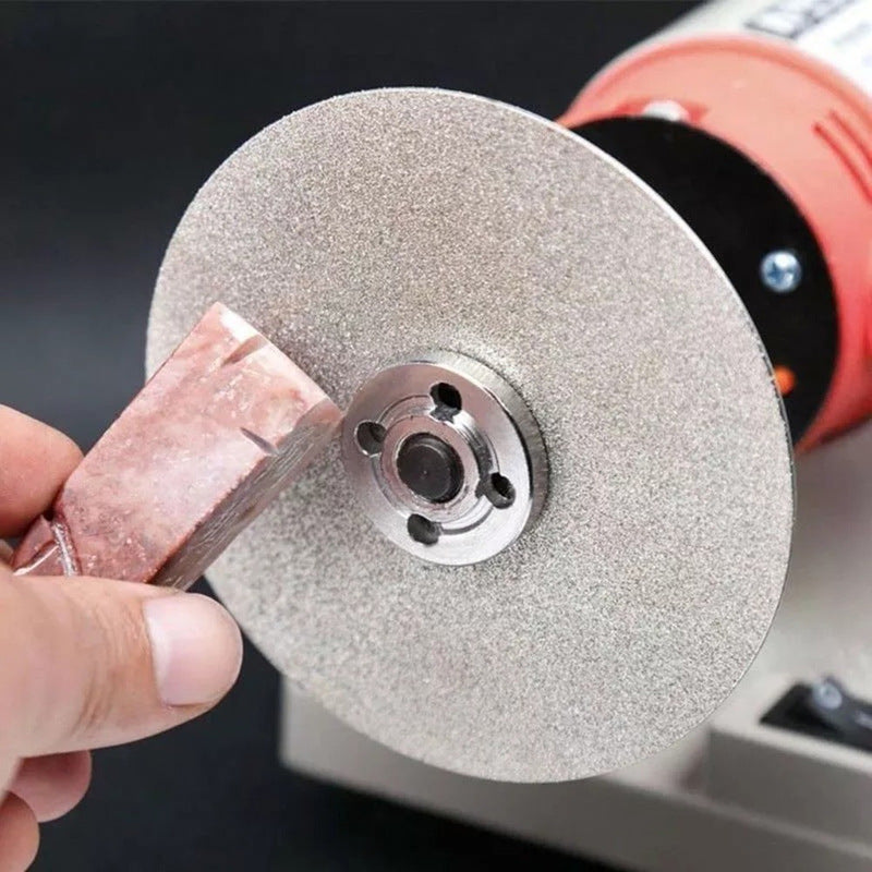 4 Inch Diamond Sanding Grinding Disc Diamond Coated Flat Lap Disk Polishing Discs Abrasive Wheel  for Gemstone Ceramics Stone Glass Crystals