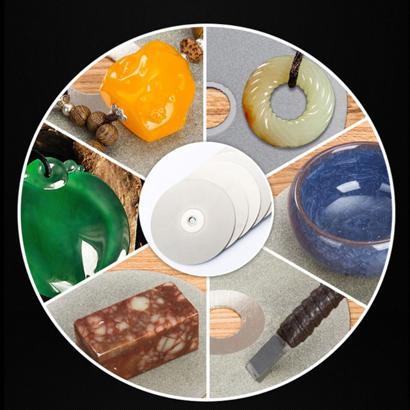 4 Inch Diamond Sanding Grinding Disc Diamond Coated Flat Lap Disk Polishing Discs Abrasive Wheel  for Gemstone Ceramics Stone Glass Crystals