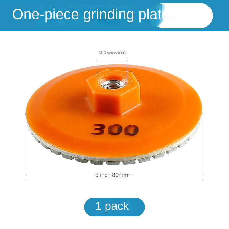 Integrated grinding disc, used for edge grinding of rock plates, marble and stone, and trimming the corners of tiles