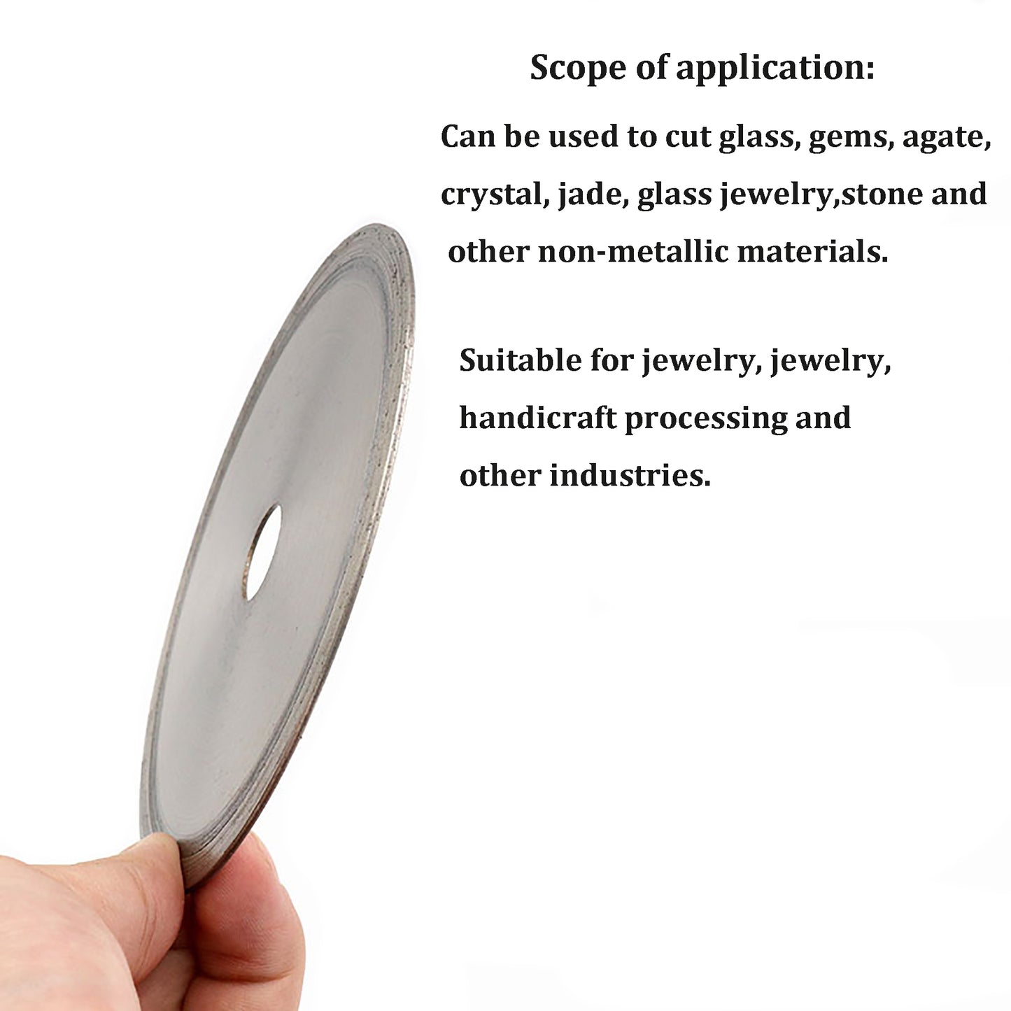 Diamond Lapidary Slab Trim Blade Trim Rock Jewelry Tools for Gem Stone Agate Jadeite 8 Inch