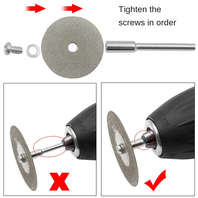 20-60mm Small Cutting Saw Blade Set, 16-60mm Emery Cutting Disc